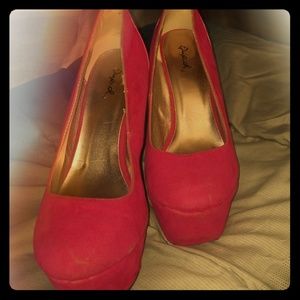 Super hot pink stilettos